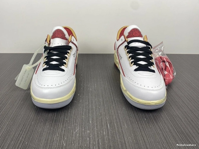 MaikeSneakers Off-White 3789 HighQuality Red Jordan2 SP DJ4375- White 1029